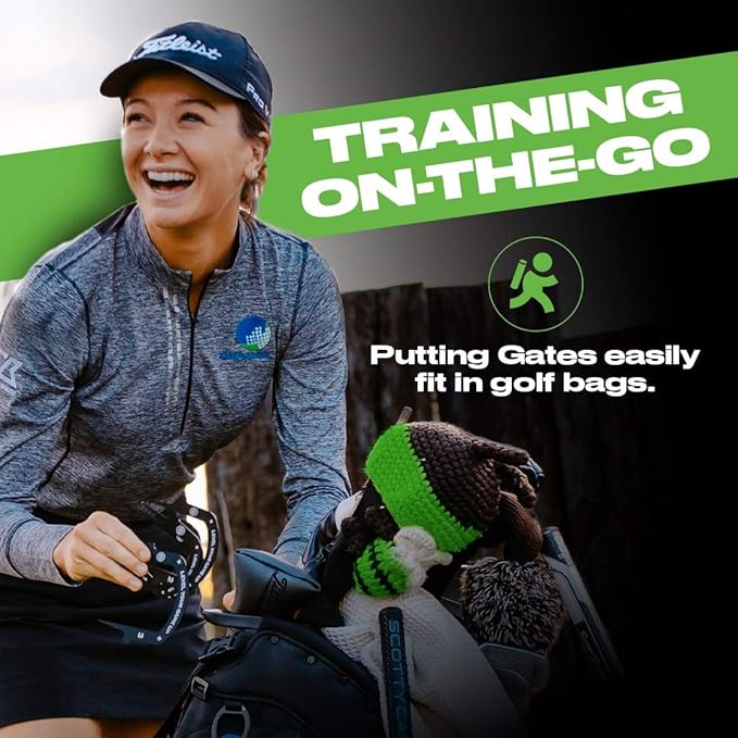 Back 2 Basics Putting Gates Set – Golf Putting Aid for Alignment & Accuracy – Gate Putting Green & Golf Putting Mat Trainer - Gate Putter Training Aid for Putting Green