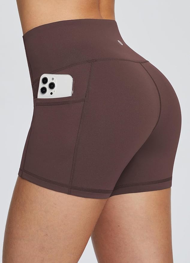 baleaf Women's 8"/ 5"/ 3" Biker Shorts High Waist Yoga Workout Gym Running Volleyball Spandex Shorts with Pockets