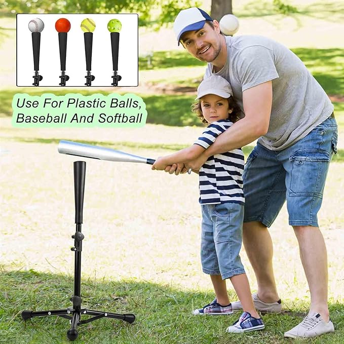 Baseball Tee for Kids,Batting Tee,Softball Tee,tee Stand, Youth Hitting Tee,Teeball Tee,Travel Tee,Easy Adjustable Height 20.5-30.2inch