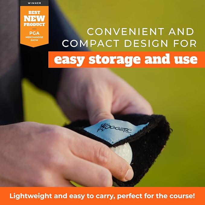 Frogger Amphibian Golf Ball Towel with Wet and Dry Technology Small Golf Ball Towels for Golf Bags with D Clip, Premium Golf Ball Accessories, Ultra Absorbent