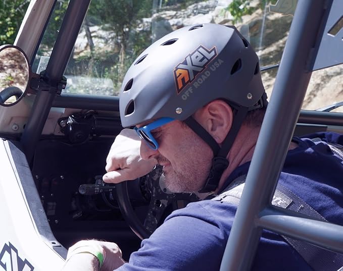 Axel Off Road Trail Helmet | Super Light and Adjustable Helmet for Off-Roaders and Rock Crawlers in a Jeep, UTV, SXS, Buggy