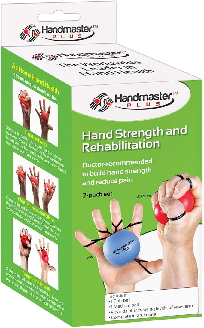 HandMaster Doczac Plus 2-Pack Physical Therapy Hand Strengthening Exerciser