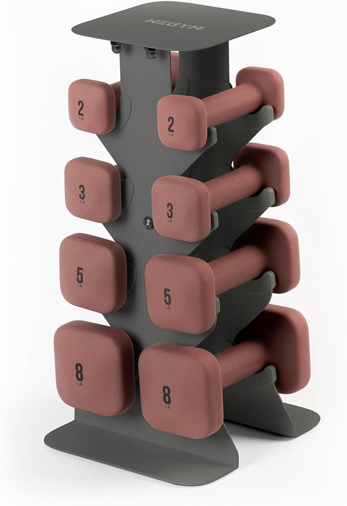 SafeGrip Dumbbells, Anti-Slip, Anti-Roll, Thick Handles, Free Weights, Square Dumbbells for Secure Workouts at Home, Weightlifting, and Personal Training