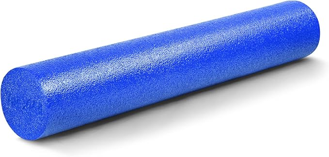 Yes4All Medium Firm Round PE Foam Roller 12, 18, 24, 36 Inches for Pilates, Yoga, Stretching, Balance & Core Exercises