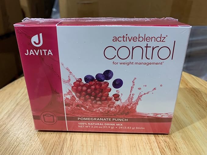 Javita Control Fruity (Acai, Pomegranate) Drink Mix Beverage with Slimming Herbs (Garcinia Cambogia, Gymnema Sylvestre) to Help Support Healthy Lifestyle, Appetite (2 Boxes/48 sticks)