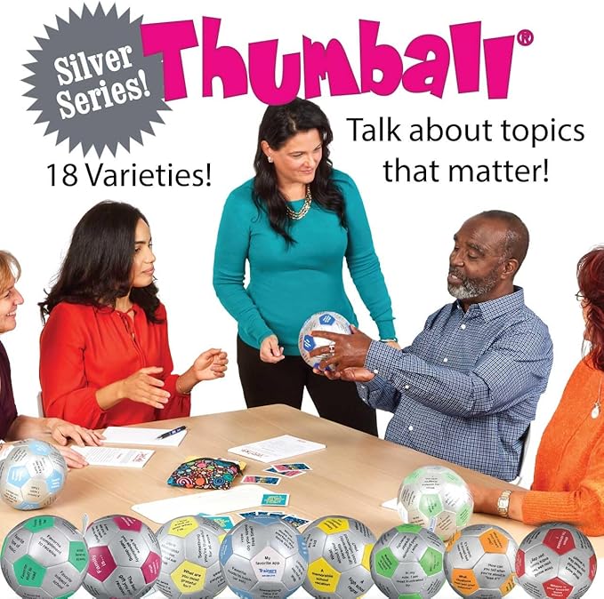 Trainers Warehouse 6" Thumball Collection, 32 Prompts for Conversation, Team Building, Relationship and Training