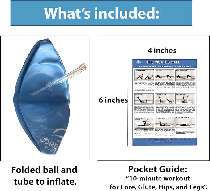 at Home Pilates Kit Featuring Ring, Ball, Band, and Workout Cards. Ultimate at Home Pilates Workout Set..