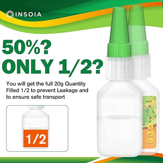 Arrow Fletching Glue, 20g Clear Fast-Dry Insert Adhesive for Arrow Vanes, Feathers & Fletching ??Super Bond Arrow Glue for Carbon, Aluminum & Wood Shafts, Waterproof & Precision Tip