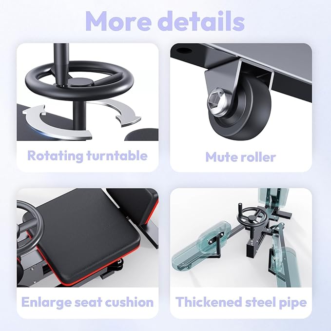 Pro Leg Stretcher 330LBS Leg Stretch Machine Heavy Duty Steel Frame Leg Stretcher Machine Training Fitness Equipment Leg Stretcher for Home Gym