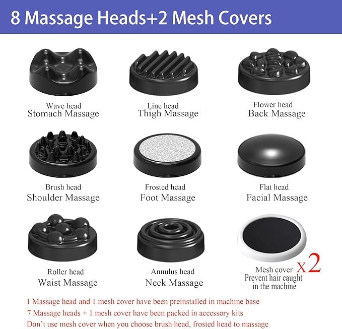 Cordless Cellulite Massager, Handheld & Mini Lymphatic Drainage Massager, Massage Stomach Belly Arms Legs, Body Sculpting Machine for Women Female at Home -1.1lb Weight