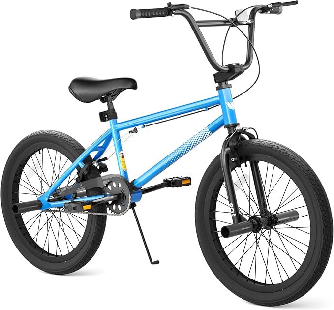 67i Boys BMX Bike 18/20 Inch Ages 8-12 Kids Bicycle with Front Rear U Brake Adjustable Seat Iron Fork 2.09" Wide Tires