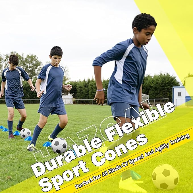 Kids Soccer Goal for Backyard, 6x4 9x5 FT Portable Soccer Nets Pop Up with Ball, Agility Ladder, Cones, Target & Carry Bag for Toddler Youth Outdoor Indoor Training Practice Sports Games Play