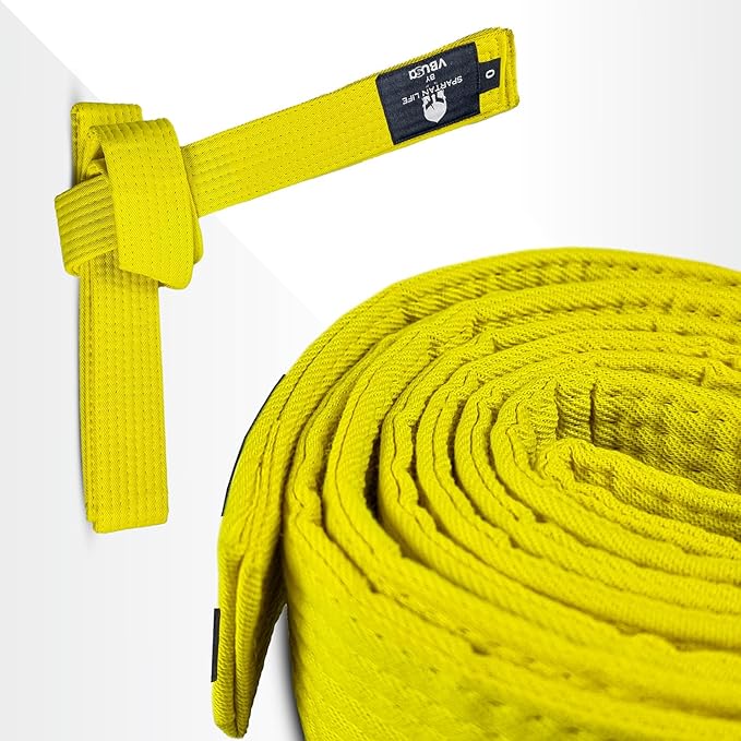 Karate Belt, All-Purpose Martial Arts Belt, Judo, Taekwondo Belt, Durable MMA Color Rank TKD Belt Size 0-6.