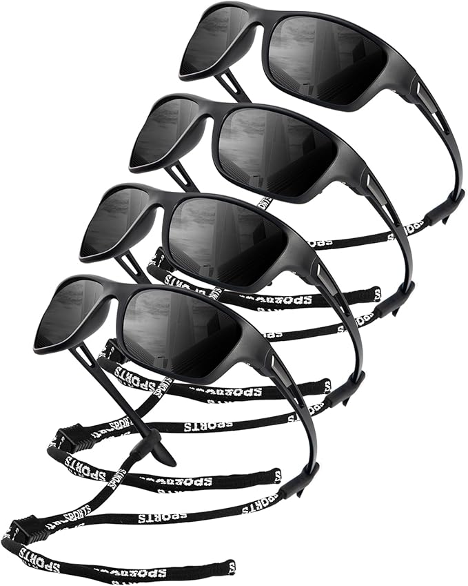 KALIYADI Polarized Sunglasses for Men, Sports Sun Glasses for Driving Cycling Fishing with UV protection