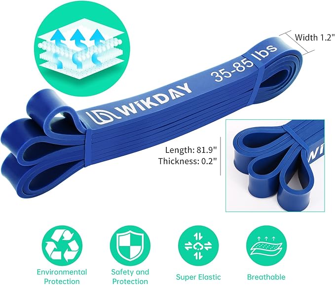 Resistance Bands for Working Out, Exercise Bands, Workout Bands, Pull Up Assistance Bands for Body Stretching Training Physical Therapy Muscle Training for Men & Women