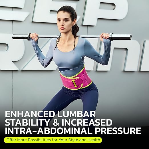 Back Brace for Lower Back Pain Relief, 8X Powerful Support System,Lumbar Support Belt for Men & Women Ergonomic 3D knitted Design with Adjustable Strap for Fitness Running Home Pilates Black L