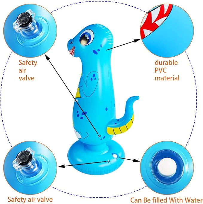 Punching Bag for Kids, Free Standing Boxing Bag for Bounce Back Focus Punching Bag for Practicing Karate, Taekwondo, De-Stress Boxing Bag for Kids.