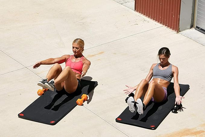 SPRI Hanging Exercise Mat, Fitness & Yoga Mat for Group Fitness Classes, Commercial Grade Quality with Reinforced Holes