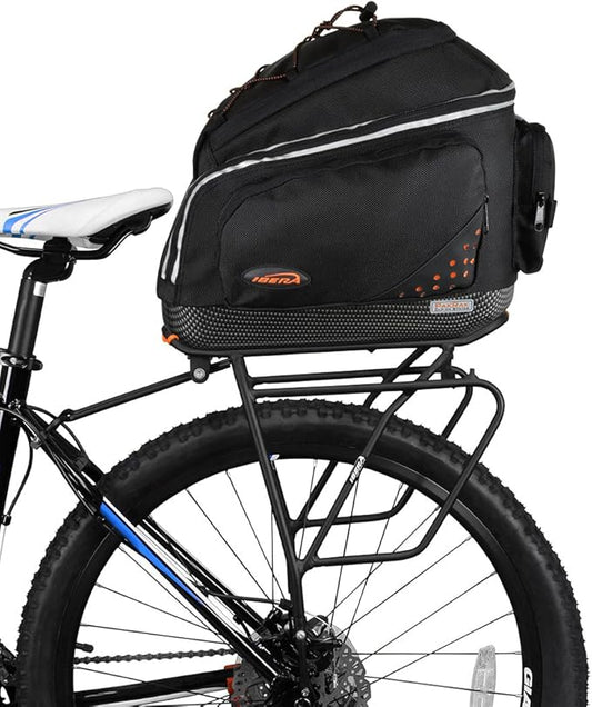 Ibera PakRak Touring Bicycle Seatpost/Disc/Non/Disc Rack and Quick Release Bag