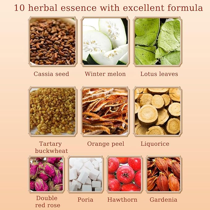 Oil Flush Tea - Oil Cleansing Tea for Liver & Kidney 15 Bags/Box, 10 Herbal with Excellent Formula, Chinese Winter Melon Lotus Leaf Teabag (2)