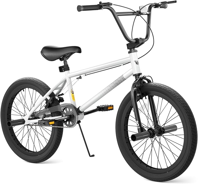 67i Boys BMX Bike 18/20 Inch Ages 8-12 Kids Bicycle with Front Rear U Brake Adjustable Seat Iron Fork 2.09" Wide Tires