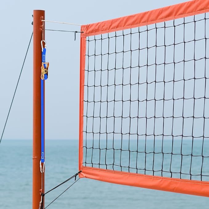 2 Pcs Volleyball Net Ratchet Strap Heavy Duty Net Tensioning Lever Ratchet Volleyball Poles Rope Tightener