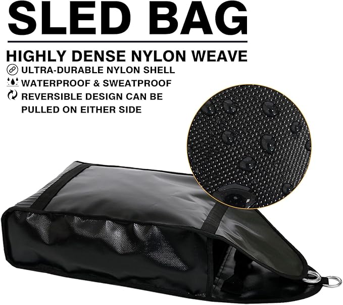 Weight Sled Trainer Adjustable, Upgrade Sandbag Sled Trainer Resistance Sled Trainer for Sprinter Speed Training Indoor Outdoor, Running Sled Trainer with 3 Weight Sandbags