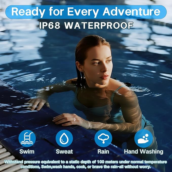 Smart Rings for Women Men,Fitness Tracker Ring,Heart Rate,Blood Oxygen,Blood Pressure,Step Tracker,Sleep Monitoring,No Subscription Fee,IP68 Waterproof Smart Ring for iPhone&Android(Pink 9)