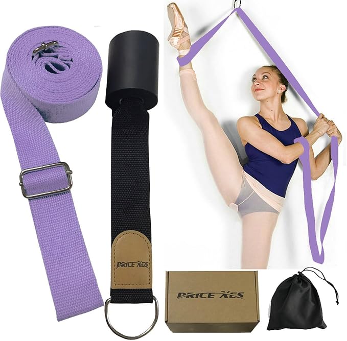Adjustable Leg Stretcher Lengthen Ballet Stretch Band - Easy Install on Door Flexibility Stretching Leg Strap Great Cheer Dance Gymnastics Trainer Stretching Equipment Taekwondo Training
