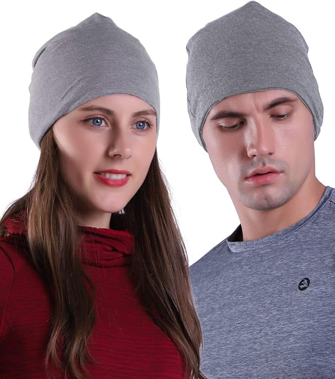 9" Multifunctional Lightweight Beanies Hats Snug Fitting, Running Skull Cap Helmet Liner Sleep Caps