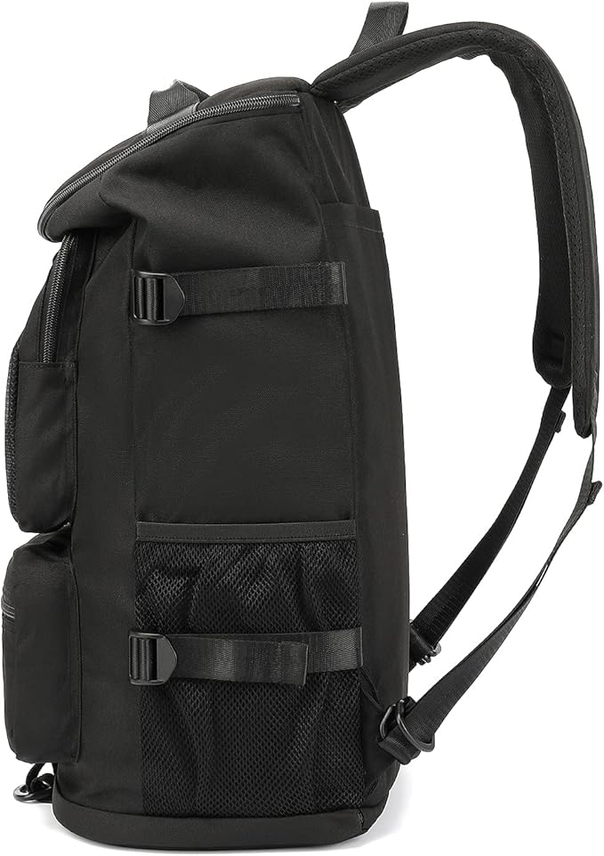 Kalesi Gym Duffle Bag Backpack 4-Way Waterproof with Shoes Compartment for travel Sport Hiking laptop (Black)