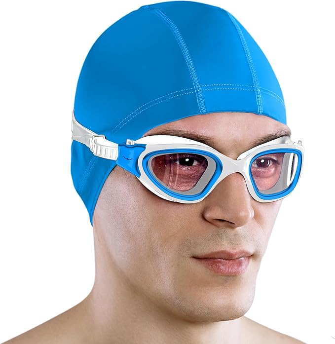 AqtivAqua Swimming Goggles, DX Wide View Swim Goggles for Adult Men Women, Anti Fog No Leaking