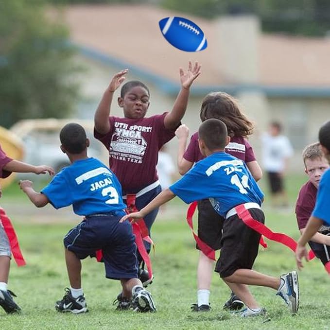 3-Piece Sports Balls Set, Includes Size 5 Basketball, Size 4 Soccer Ball, Size 6 Football & Pump, Sports Equipment Perfect Sports Gift for for Boys, Girls, Teens, and Adults