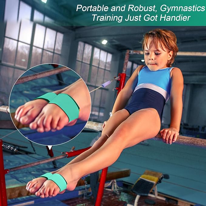 Shappy 2 Pairs Gymnastics Sticky Toes Tumbling Equipment, Cheer Coach Essentials, Back Handspring Helper for Stunt Coach, Athlete Adjustable Bands, Help Training Back Flip Tuck