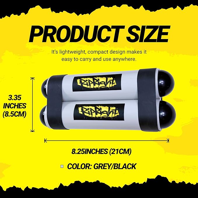 Premium RipStick Pillz, Workout Equipment for Joint Rehab, Shoulder Strength, Resistance Training, and Muscle Building, with 6 Adjustable Resistance Bands