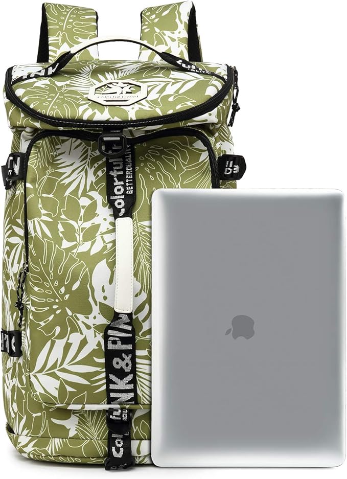 Kalesi Gym Duffle Bag Backpack 4-Way Waterproof with Shoes Compartment for travel Sport Hiking laptop (olive-green)