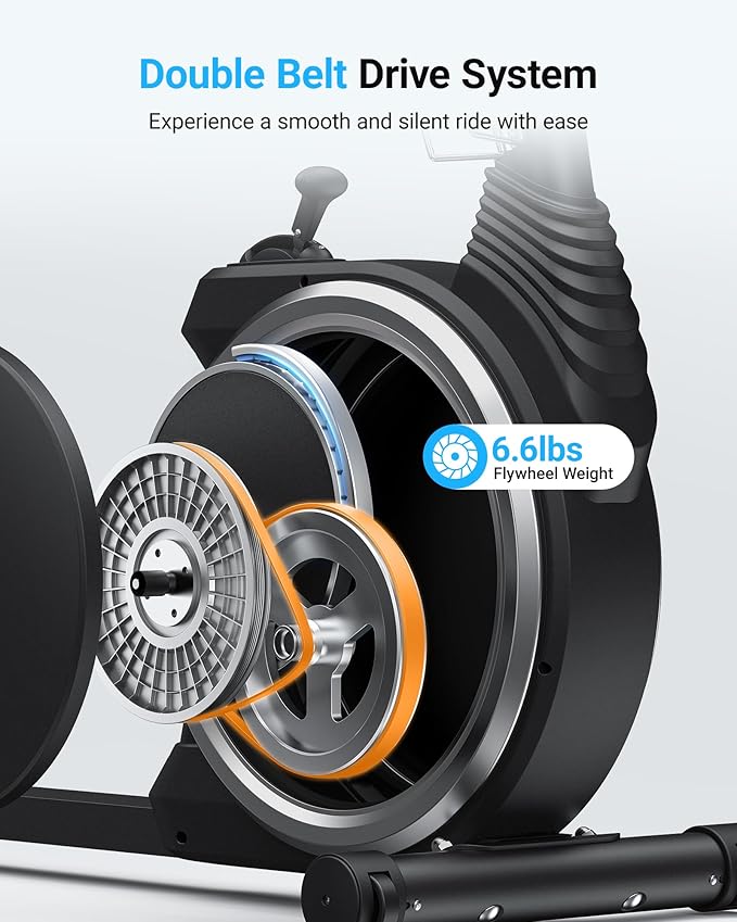 MERACH Recumbent Exercise Bikes for home, Light Commercial High-end Recumbent Bike for Seniors Adults, Magnetic Recumbent Exercise Bike with Smart Bluetooth and Exclusive App, LCD, Heart Rate Handle