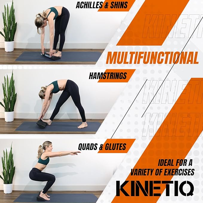 Plantar Fasciitis Relief Foot and Calf Stretcher – Ankle Strengthener, Achilles Tendonitis Relief, Calf Roller, Incline Board for Calf Stretching, Foot Rocker, Rocking Slant Board