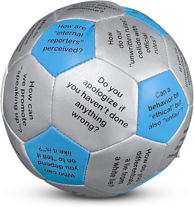 Trainers Warehouse 6" Thumball Collection, 32 Prompts for Conversation, Team Building, Relationship and Training