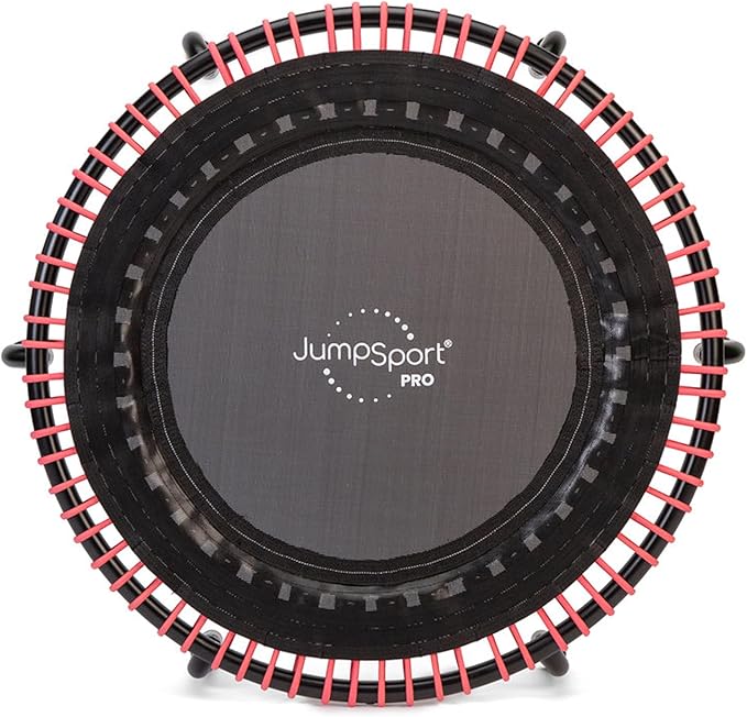 JumpSport 350 PRO Indoor Heavy Duty Fitness Trampoline, 39-inch | 36 Premium EnduroLast 4 Elastic Cords | Customized Bounce with 7 Settings | 300 lb Wt. Rating | 60-Day Free Trial to 350+ Videos