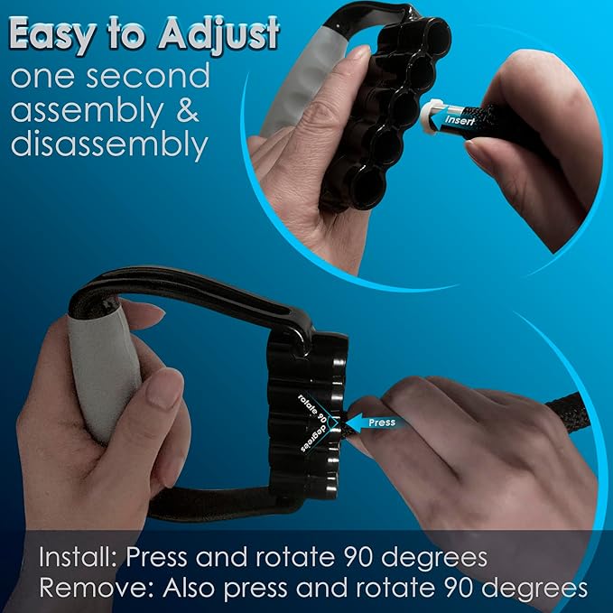 5-Level Chest Expander with Adjustable Resistance Bands, Exercise Band with Handle, Suitable for Men and Women of Different Strength Classes Fitness, Yoga, Training Home Gym Equipment