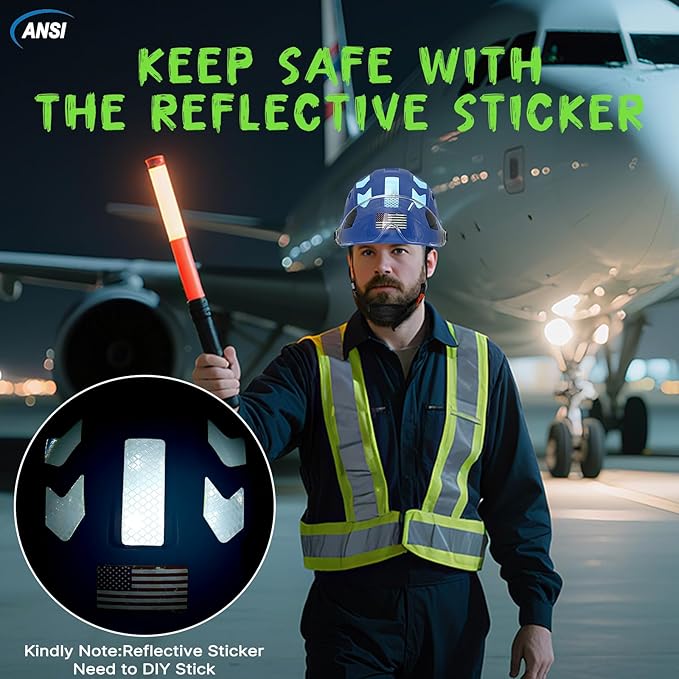 AOLAMEGS Construction Safety Hard Hat - ANSI Z89.1 Type Ι OSHA Approved Safety Helmets with Chin Straps Lightweight Reflective Vented ABS Hard Hats For Men Women Industrial Workwear 6-point Suspension