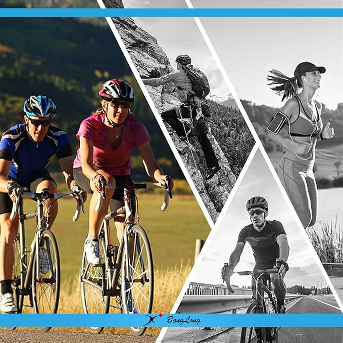 BangLong Polarized Sports Sunglasses Cycling Sun Glasses for Men Women with 5 Interchangeable Lenes for Running Baseball Golf