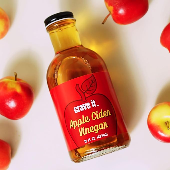 Crave It. Apple Cider Vinegar with Mother - Gut Health & Digestion - Made with Utah Honey - 16oz - 1pk
