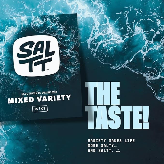 Keto Chow SALTT Electrolytes Powder Packets, All Things Mixed Variety Pack (15 Packets) - Magnesium, Potassium, Sodium, Trace Minerals - Vegan & Gluten Free - Travel Essentials - Made in USA