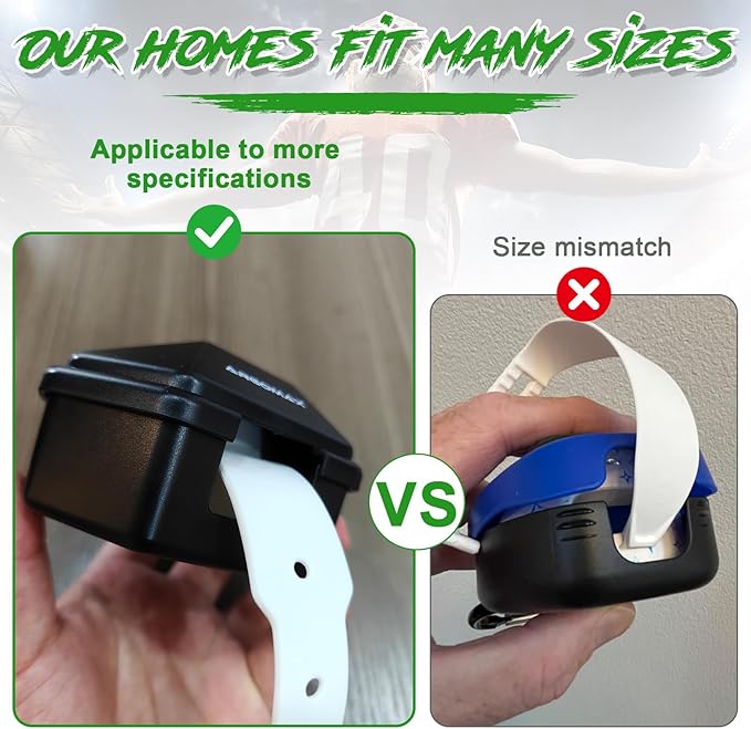 ARGOMAX Sports Lip Guard Case with Clip, Specializing Storage of Mouthguards with Lip Protection. Compatible with Various Brands of Football Lip Guard, Black+White.