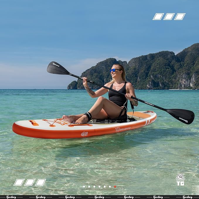 Inflatable Paddle Board with Premium SUP Board Accessories, Allround Paddle Boards for Adults/Kids,Stand Up Paddle Board Defender Collection