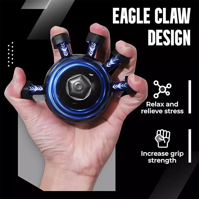 Glitzgrip Arm Builder 2025 New Hand Forearm Ball Strengthener and Finger Grip Exerciser Balls Wrist Strengthening Guitar Finger Gripper Strength Trainer Hand Squeezer Stretcher Extender Workout