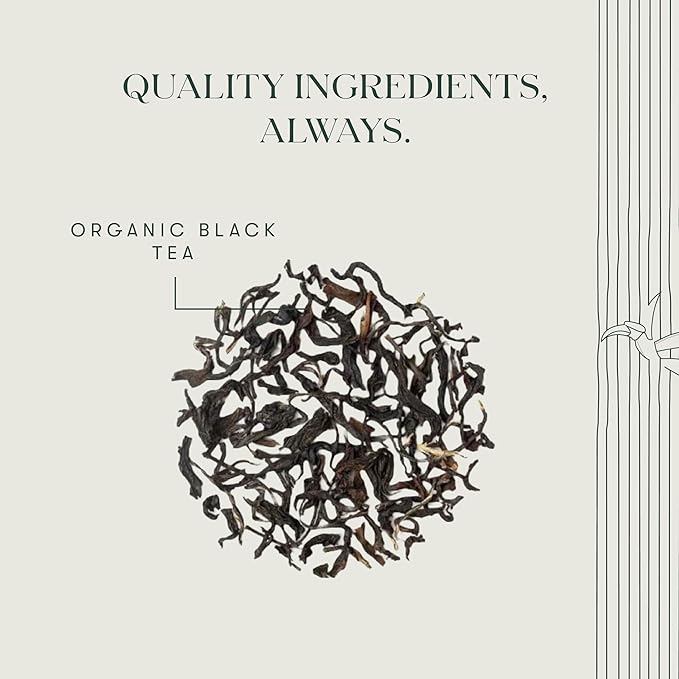 Luxmi Estates - Queen of the Hills - Organic Black Tea - Loose Leaf - 100g (50 Cups) | Freshly Harvested Organic Makaibari Darjeeling Tea | Best Natural Flavor Tea The World Has To Offer