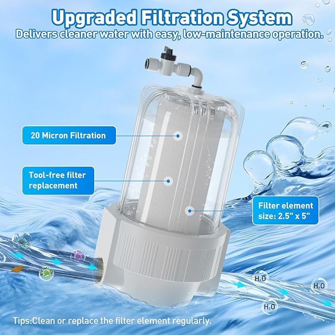 Ice Bath Water Chiller for Cold Plunge Tubs, 1/3 HP Upgraded Cold Plunge Chiller with External Filter & Pump, Energy-Efficient Cooling for Cold Therapy, Home & Outdoor Recovery